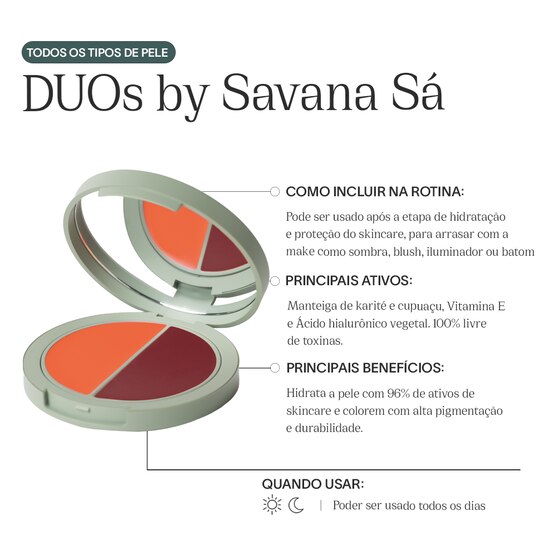 Sombra Duo Color Care Natural Beauty By Savana Sá